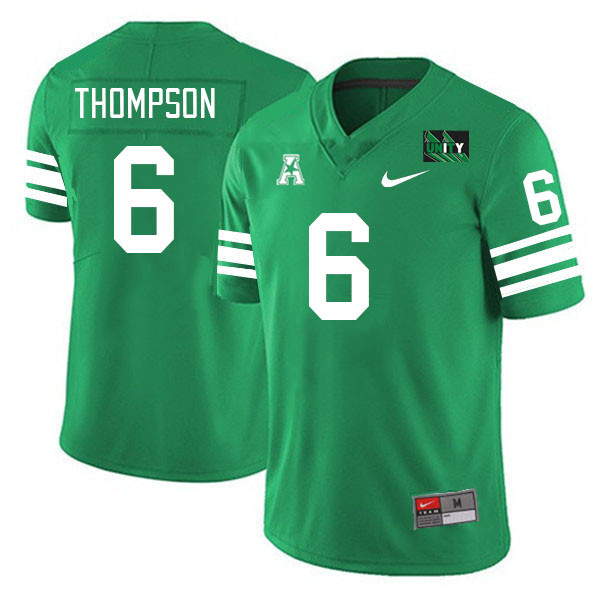 Men #6 Loronzo Thompson North Texas Mean Green 2023 College Football Jerseys Stitched-Green